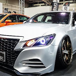 (4K)ROZEL TOYOTA CROWN 210 modified ロゼル 210系 クラウン カスタム - NAGOYA AUTO TREND 2020