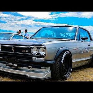 (HD)custom sports Mandy NISSAN GT-R 旧車GTRカスタム - スタンスネイション大阪2017