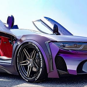 (4K)EVE.RYN BMW EVO i8 DaRK kNiGHT EDITIoN ダークナイト・エナジーモータースポーツ - スーパーカーニバル2017・舞洲