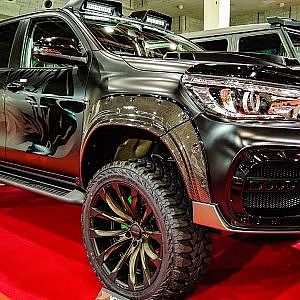 (4K)WALD HILUX BLACK BISON EDITION ヴァルド ハイラックス ブラックバイソン - OSAKA MOTOR SHOW 2019