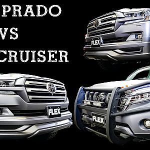 (4K)FLEX LANDCRUISER 200 vs PRADO bodykit - フレックス ランクル200 vs ランクルプラド カスタム