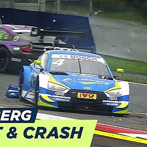 Robin Frijns crashes in 1st round | DTM Spielberg 2018