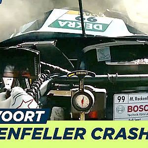 Mike Rockenfeller goes straight through the gravel | DTM Zandvoort 2018