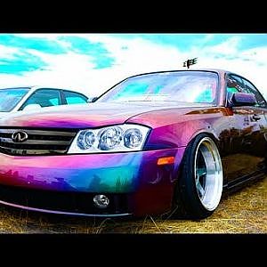 (HD)NISSAN Y34 CEDRIC VIPSTYLE 34セドリック・マジョーラカラー - スタンスネイション大阪2017