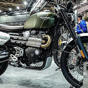 (4K)TRIUMPH Scrambler 1200XC 2019トライアンフ スクランブラー1200XC - OSAKA MOTORCYCLE SHOW 2019