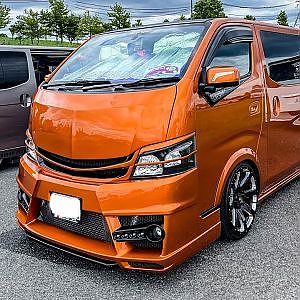 NISSAN NV350 modified VAN SBM Osaka2021 - SBM大阪2021 ニッサン キャラバン カスタム フルエアロ