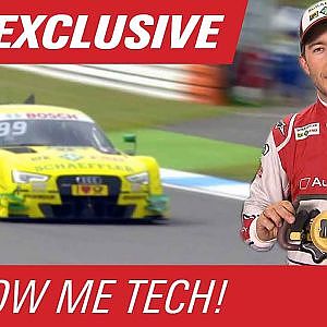 Mike Rockenfeller Explains the Audi Steering Wheel - Show Me Tech! - DTM Hockenheim 2015