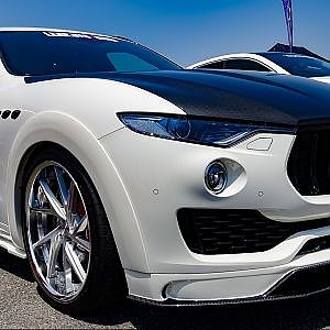 (4K)LEAP DESIGN MASERATI Levante リープデザイン・マセラティレヴァンテ - スーパーカーニバル2017・舞洲