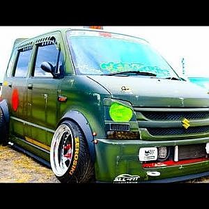 (HD)SUZUKI WAGON R wide fender ブリスターフェンダー ワゴンR - スタンスネイション大阪2017