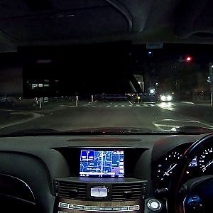 (4K)KYOTO NIGHT DRIVE GoPro TimeWarp - ゴープロ車載 タイムワープ 京都夜間ドライブ