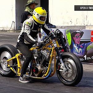 Qualify Run1 : Open V-Twin Chopper No.71,72,64 /Street Spirit /Fatboy Design/ MC สุวรรณมอนเตอร์