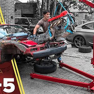 Installing A 3.0 V6 On My Driveway