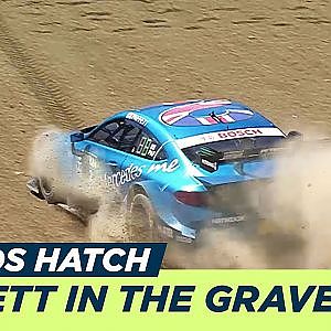 Gary Paffett goes wide out | DTM Brands Hatch 2018