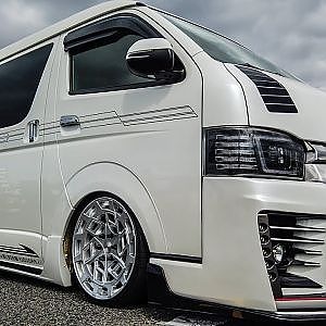 (4K)ダイナスティ 200系ハイエースカスタム DYNASTY TOYOTA 200 HIACE modified - カスタマイズカーニバル 2019