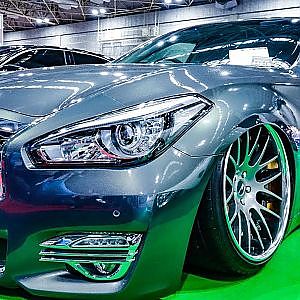 (4K)T-DEMAND NISSAN Y51 FUGA VIPCAR ティーディメンド Y51フーガ カスタム - OSAKA AUTO MESSE 2020