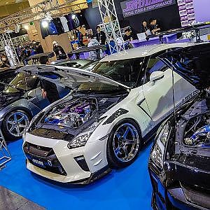 (4K)NISSAN 4 GT-R R35 modified 日産GTRカスタム 4台 - OSAKA AUTO MESSE 2020