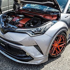 (4K)マッキナ CH-R カスタム カーボン水圧転写 Macchina TOYOTA CH-R custom - カスタマイズカーニバル 2019
