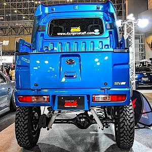 (4K)ハイゼット ジムニー 融合カスタム リフトアップ車両 ZEAL HIJET x JIMNY Liftup modified - 東京オートサロン2020