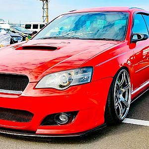 (4K)SUBARU LEGACY TOURING WAGON スバル レガシィツーリングワゴン カスタム - LOWFEST 2018