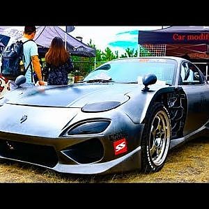 (HD)KRC MAZDA RX-7 02type FD3S modified ケーアールシー・マツダRX7カスタム - スタンスネイション大阪2017